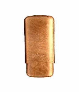CIGAR CASE  3 FINGER BROWN  TORO