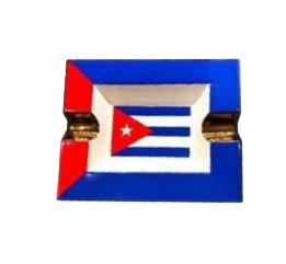 cuban flag ashstray